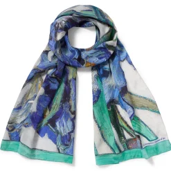 Scarves & Wraps*The Met Store Van Gogh Irises Oblong Silk Scarf