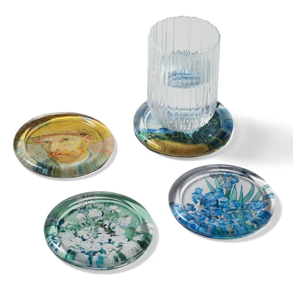 Tableware*The Met Store Van Gogh Paintings Glass Coasters