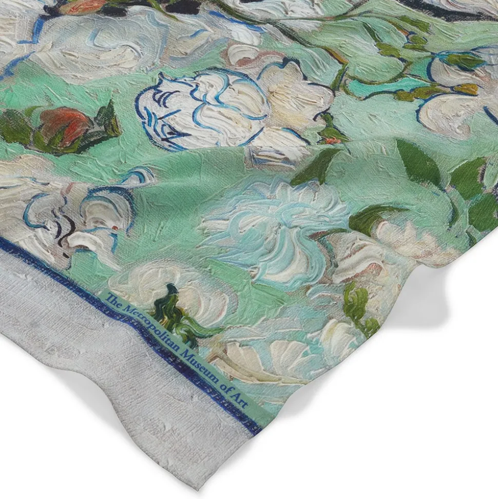 Scarves & Wraps*The Met Store Van Gogh Roses Oblong Silk Scarf