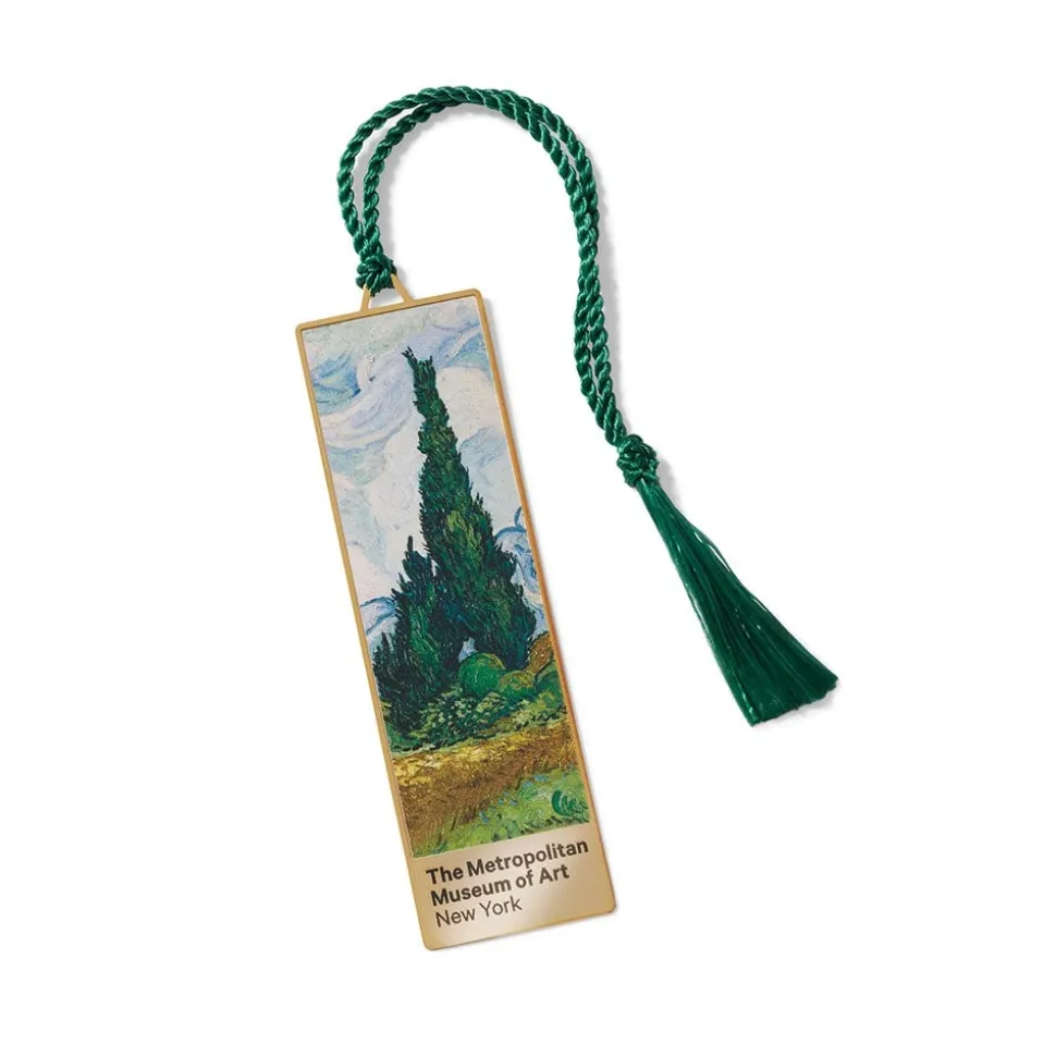 Office*The Met Store Van Gogh Wheat Field with Cypresses Bookmark