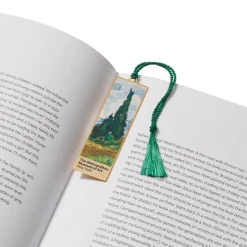 Office*The Met Store Van Gogh Wheat Field with Cypresses Bookmark