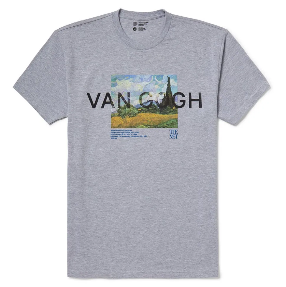 Clothing*The Met Store Van Gogh Wheat Field With Cypresses Unisex Tee