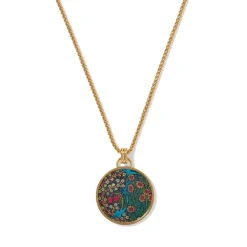 Necklaces*The Met Store William Morris Blackthorn Enamel Pendant Necklace
