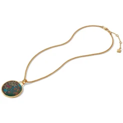 Necklaces*The Met Store William Morris Blackthorn Enamel Pendant Necklace