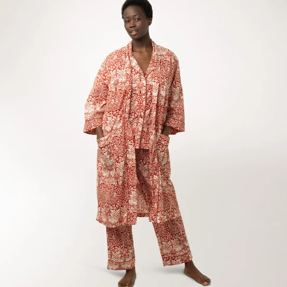 Clothing*The Met Store William Morris Brother Rabbit Unisex Cotton Robe