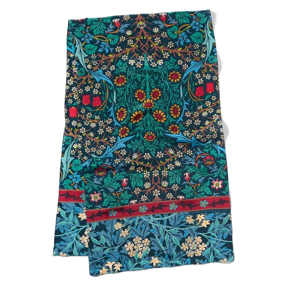 Scarves & Wraps*The Met Store William Morris Mixed Patterns Oblong Silk Scarf
