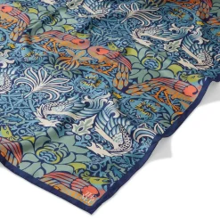 Scarves & Wraps*The Met Store William Morris Peacock and Dragon Square Silk Scarf