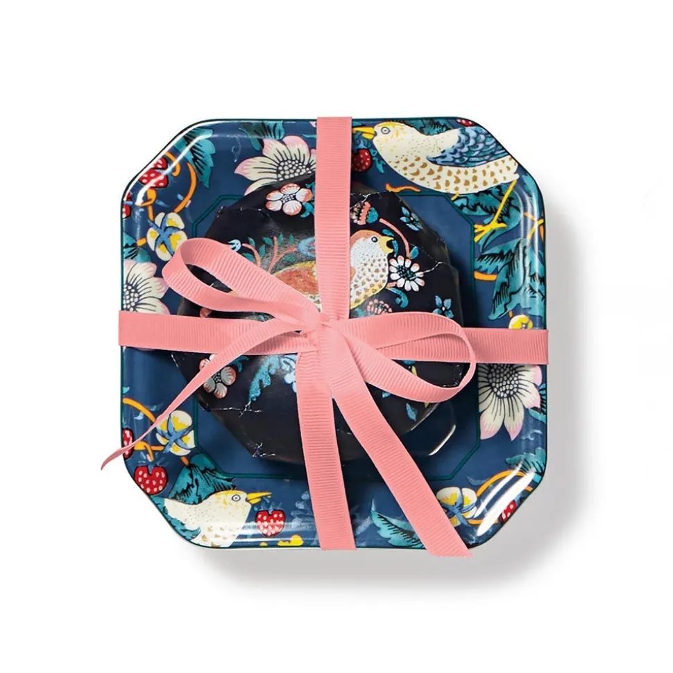 Decorative Accents*The Met Store William Morris Strawberry Thief Scented Soap and Porcelain Dish Gift Set