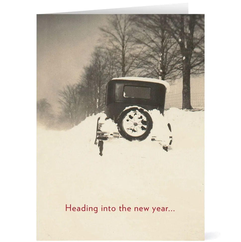 Holiday Cards*The Met Store Winter Scene with Vintage Auto Holiday Cards