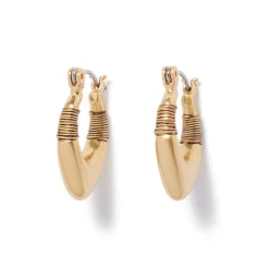 Earrings*The Met Store Wrapped Chevron Huggie Earrings